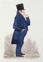 「コーヒーはものです！ 1823年11月（カラーエッチング）